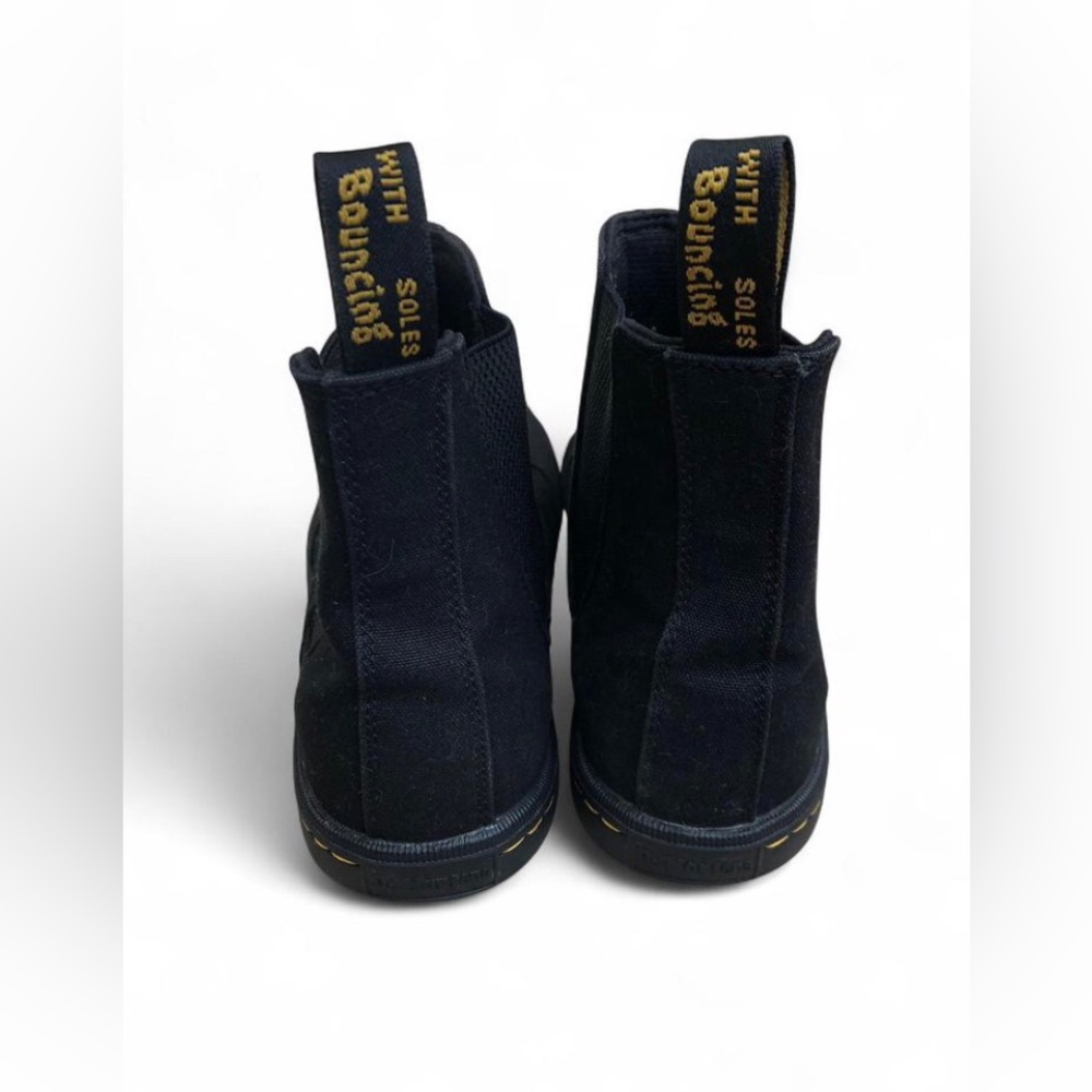 Dr Martens chelsea boots sneaker Makela black canvas US womens 9 Great Shape - Picture 3 of 11